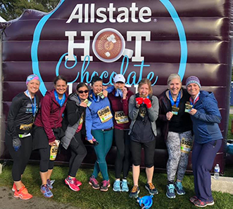 Runners at Hot Chocolate SF race