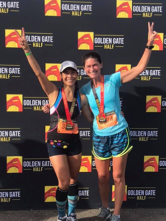 Runners at the Golden Gate Half Marathon